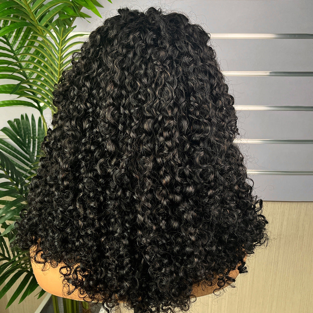 360 Lace Double Drawn Style Wig Pixie Curl 18 Inch