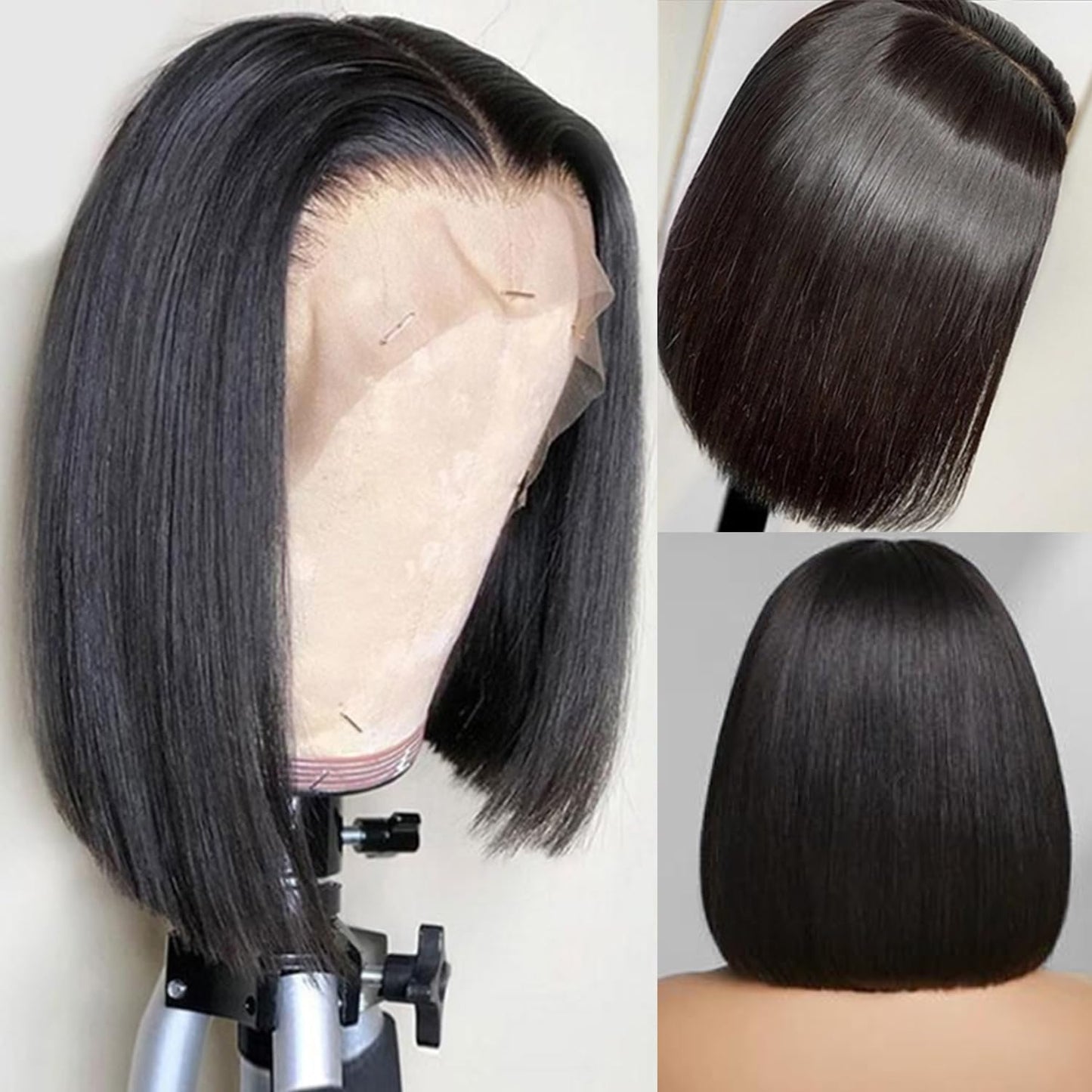 Double Drawn Glueless Bob 8 Inch