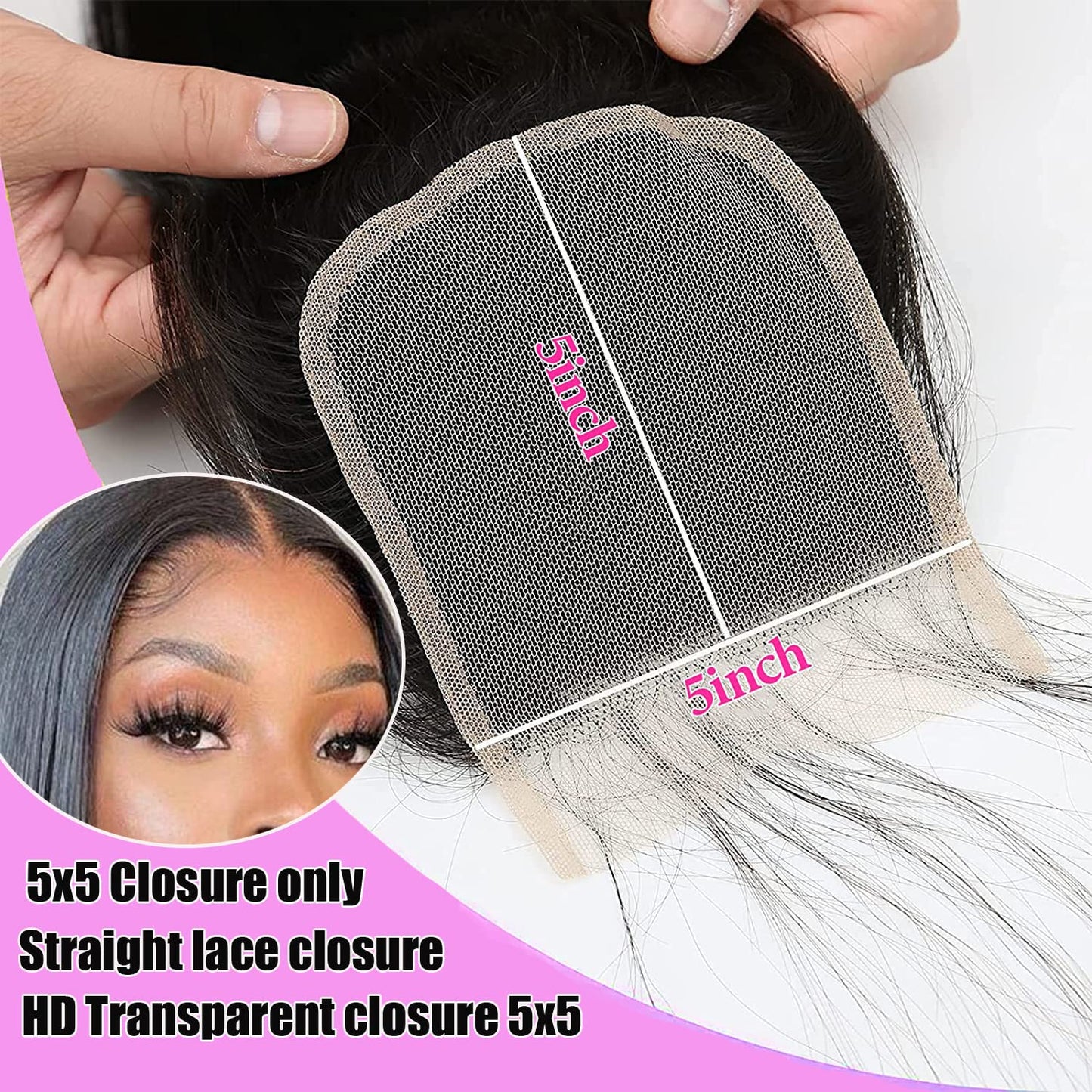 5x5 Closure Lace 10-20 Inch