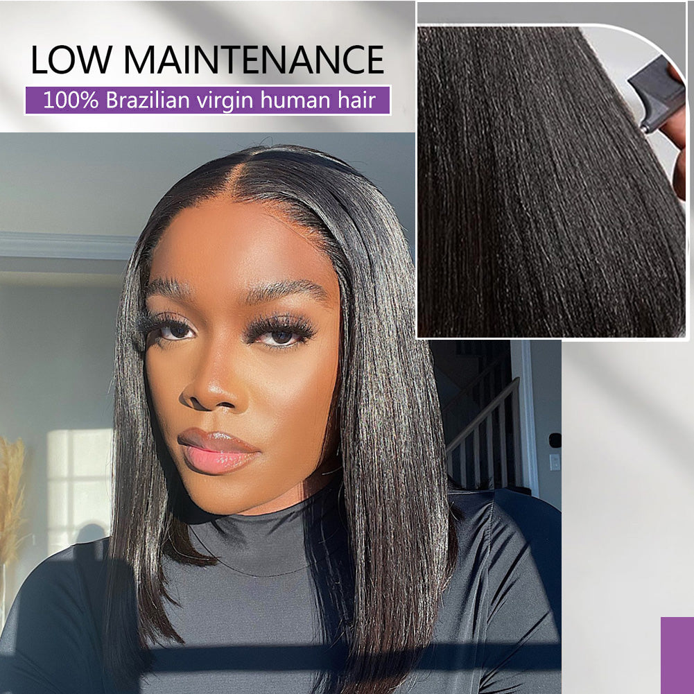 13x4 Bob Wig Straight Style
