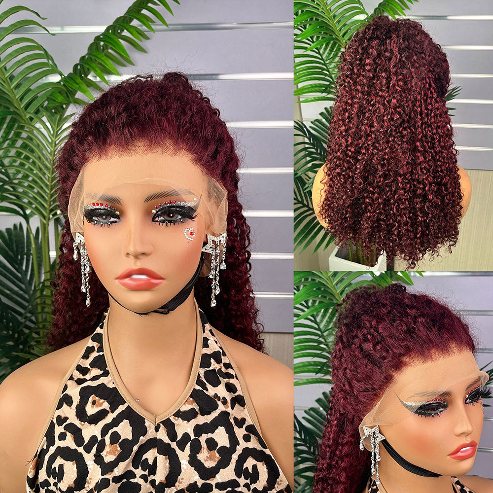 360 Lace Double Drawn Style Wig Pixie Curl 18 Inch