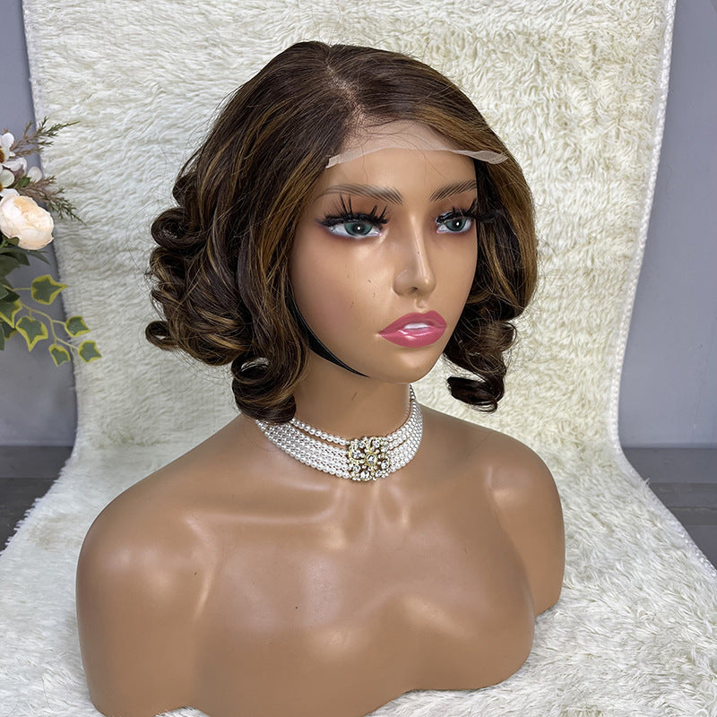 4x4 Bouncy Curl Glueless Bob 12 Inch